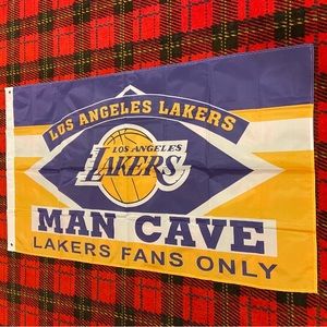 Brand new Los Angeles Lakers banner flag